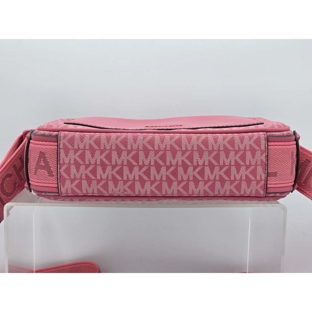 Michael Kors Maeve Large Signature Crossbody Bag - Rose Wild Berry - Excellent - Picture 15 of 15